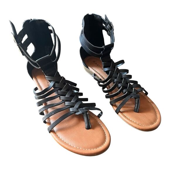Rampage Ram-Santorini Gladiator Open Toe Sandal with Zipper and Buckle Size 9M - Picture 2 of 16